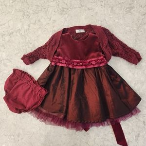 Mama and Papa formal dress 0-3 months